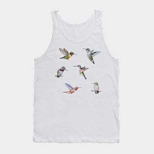 Hummingbirds - Set of Six Tank Top